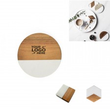 Wood Marble Coaster